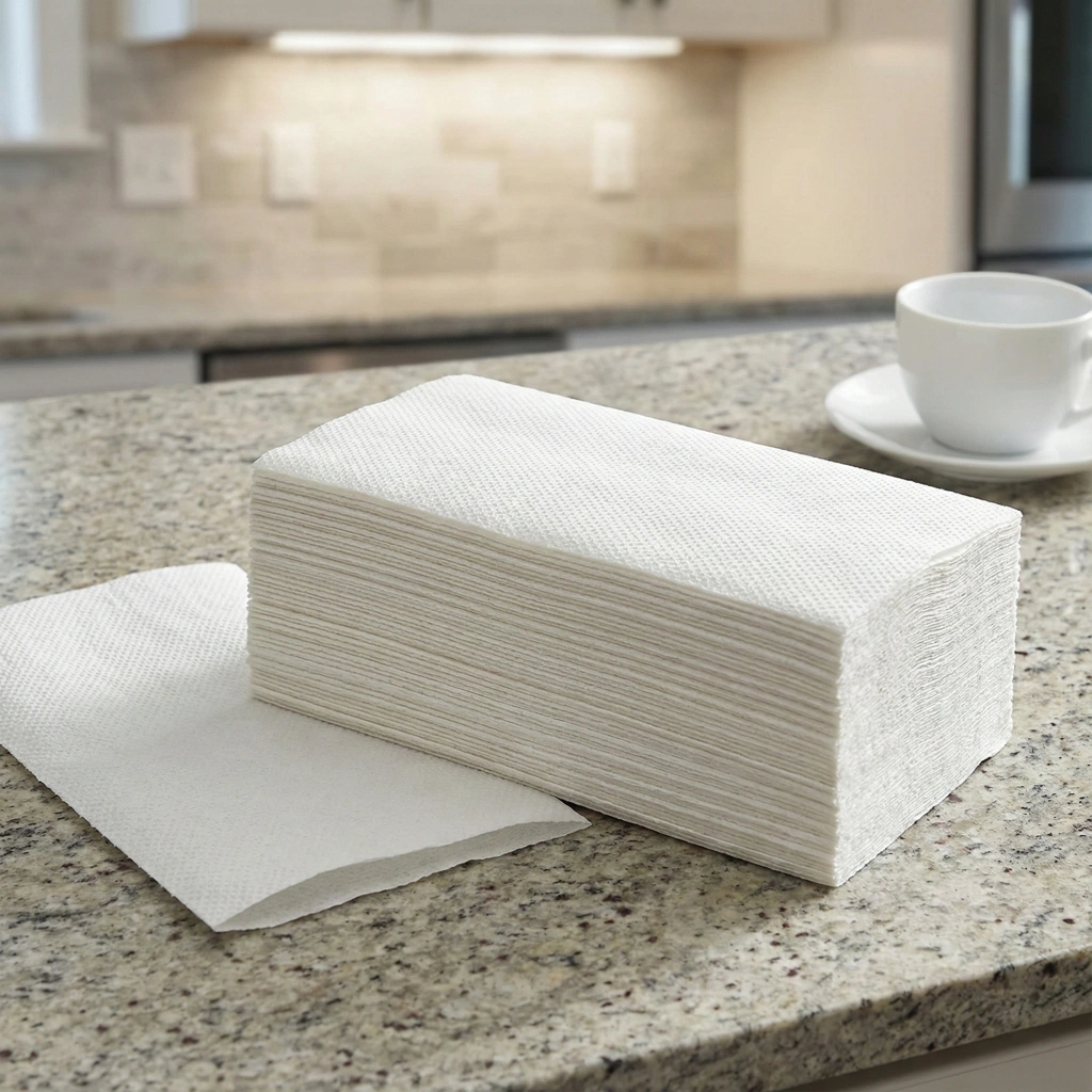 Prosoape de hârtie pentru mâini V, 2 straturi, 160 foi, 21×23 cm (cutie 20 pachete) - Image 6