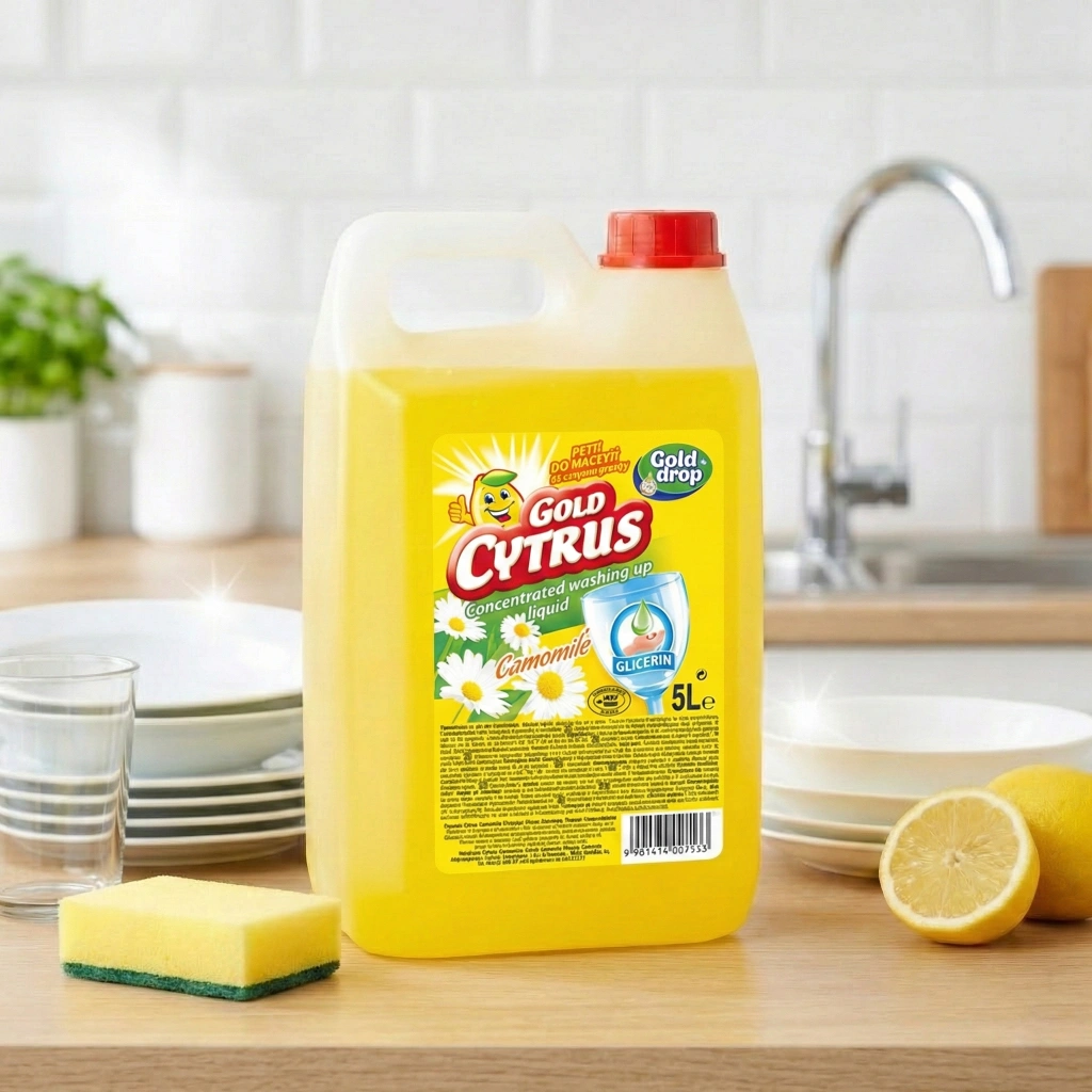 Soluție pentru vase Gold Cytrus 5L