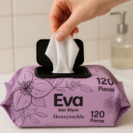 Șervețele umede Eva Honeysuckle – 120 buc