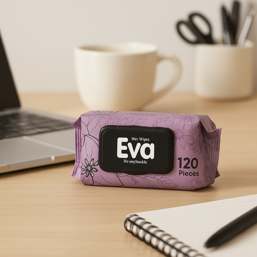 Șervețele umede Eva Honeysuckle – 120 buc - Image 5