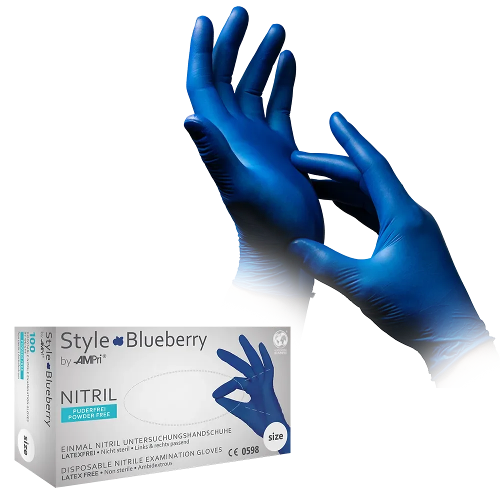 Manuși nitril Style Blueberry by AMPri – 100 buc - Image 3