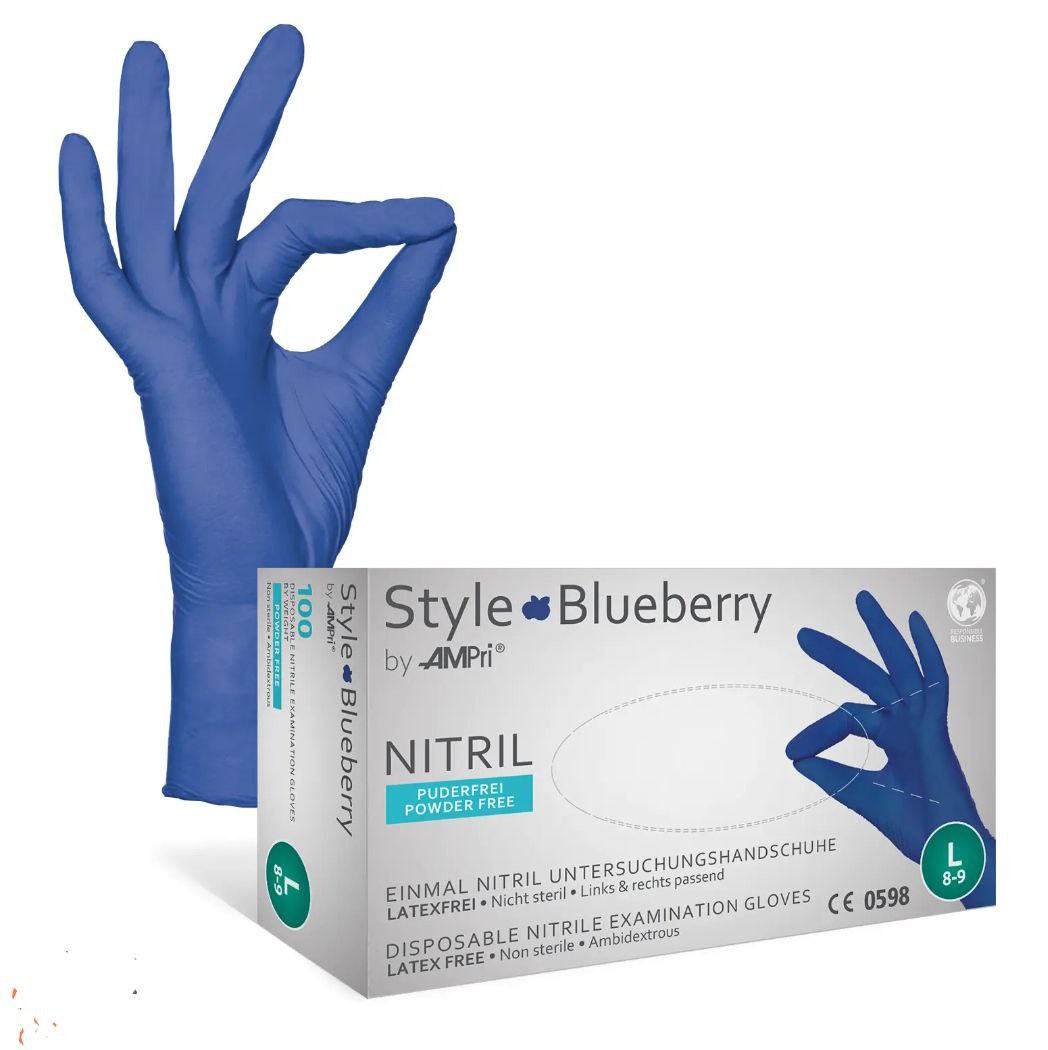 Manuși nitril Style Blueberry by AMPri – 100 buc - Image 4